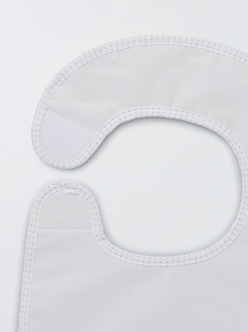 Set of 7 Lined Terry Bibs - Kiabi