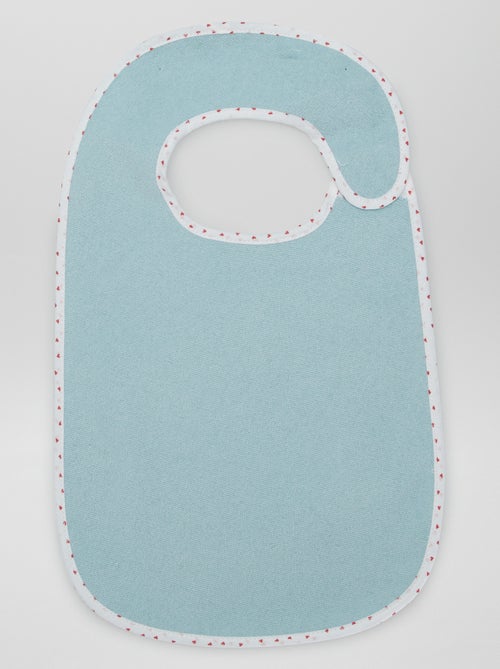 Set of 7 Lined Terry Bibs - Kiabi
