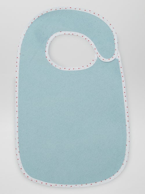 Set of 7 Lined Terry Bibs - Kiabi