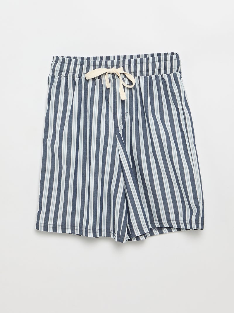 Set pigiama corto t-shirt e pantaloncini - 2 pezzi Blu - Kiabi