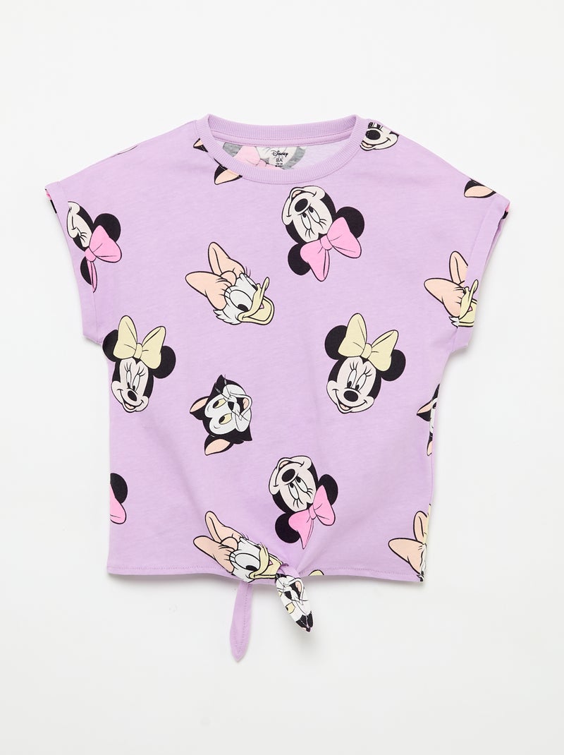 Set Rüschen-Shorts + T-Shirt 'Disney' Lila - Kiabi