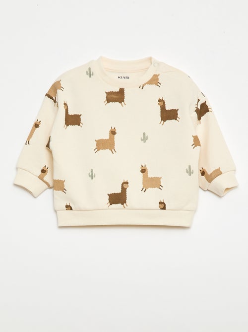 Set Sweatshirt und Jogginghose mit Fantasie-Print - 2-teilig - Kiabi