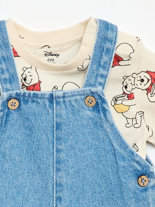 Set T-Shirt + Latzhose "Winnie" "Disney" - 2-teilig - Kiabi Set T-Shirt + Latzhose "Winnie" "Disney" - 2-teilig - Kiabi