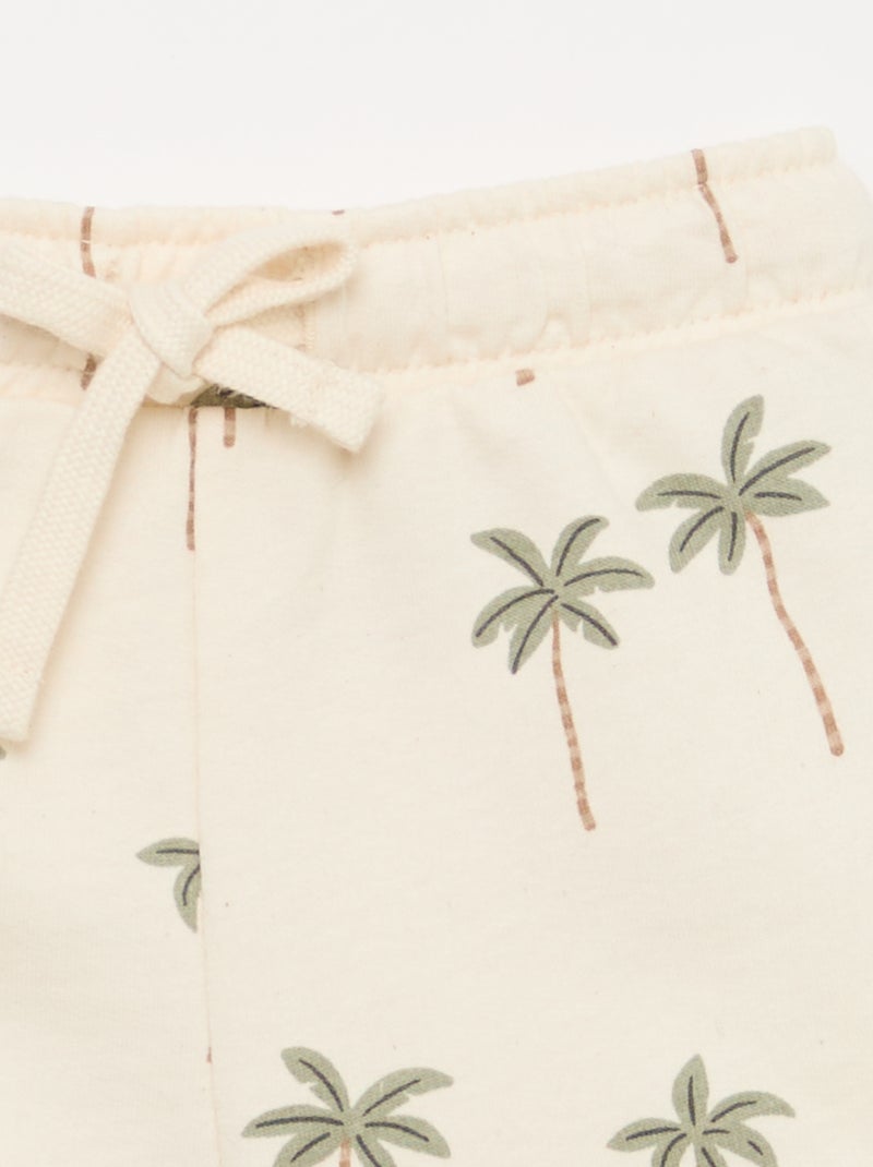 Set T-Shirt + Shorts mit Muster - 2-teilig Weiß - Kiabi