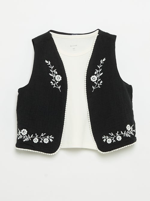 Set: Trägertop und Gilet - Kiabi Set: Trägertop und Gilet - Kiabi