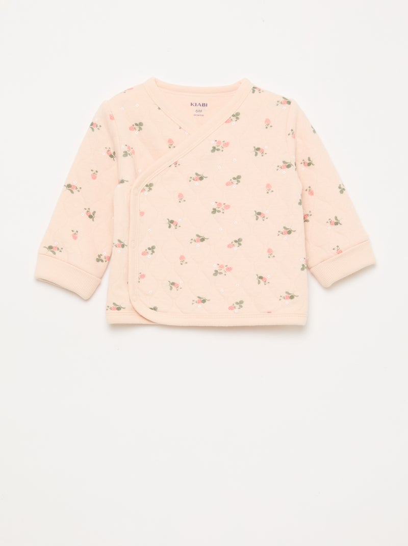 Set Wickeljäckchen + Leggings - 2-teilig Rosa - Kiabi