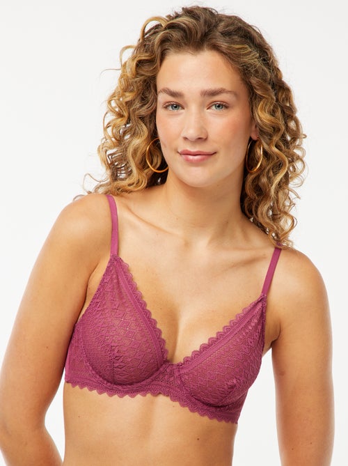 Sheer lace bra - Kiabi Sheer lace bra - Kiabi
