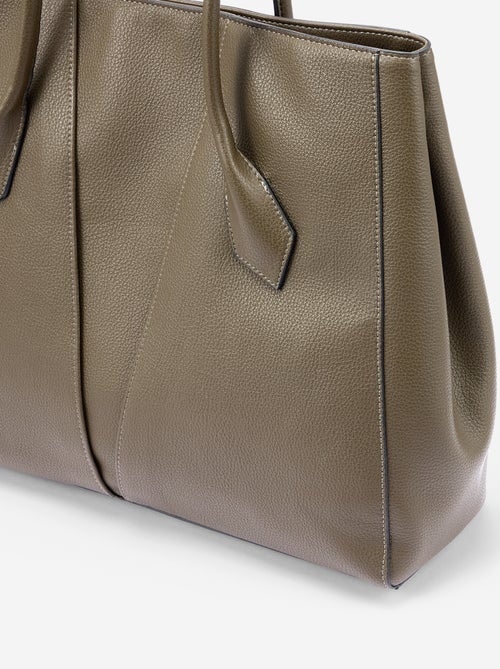 Shopper-Tasche aus Lederimitat - Kiabi Shopper-Tasche aus Lederimitat - Kiabi