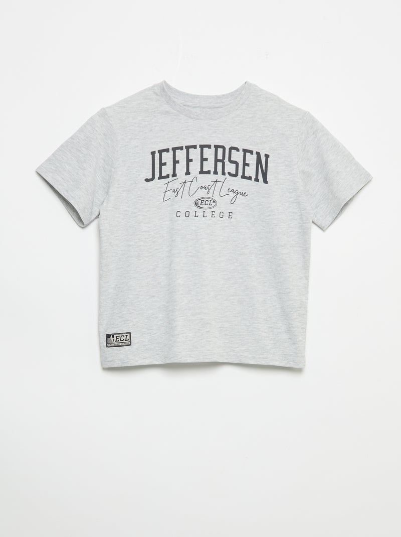 Short- und T-Shirt-Set – 2-teilig Grau - Kiabi