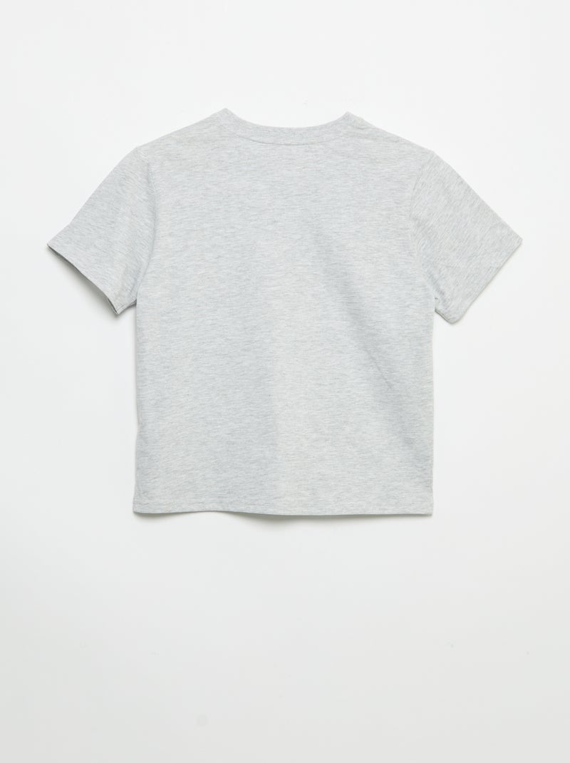 Short- und T-Shirt-Set – 2-teilig Grau - Kiabi