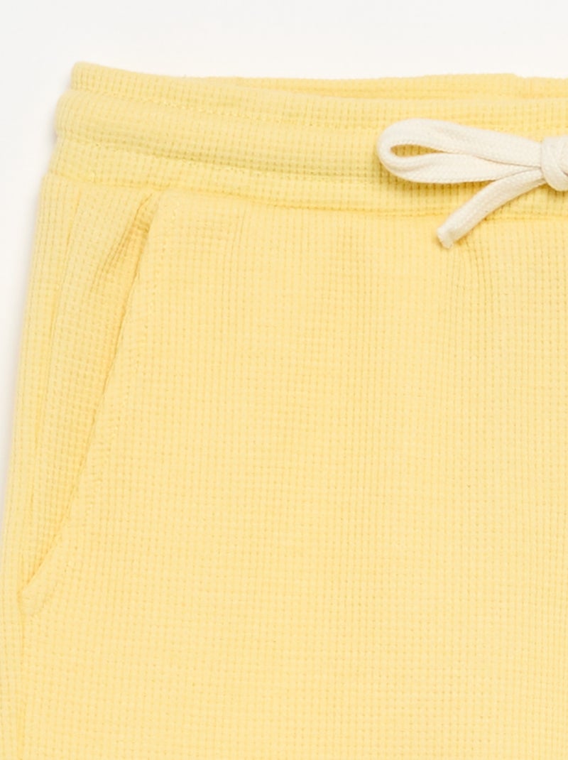 Short a nido d'ape Giallo - Kiabi