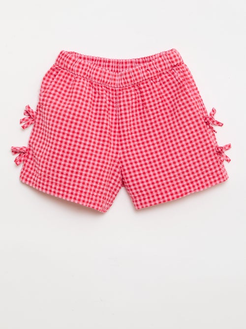 Short a quadri con fiocchi fantasia - Kiabi Short a quadri con fiocchi fantasia - Kiabi