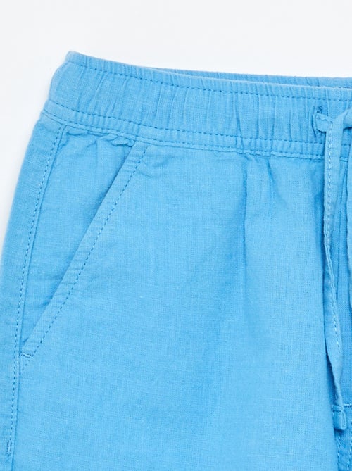 Short a righe leggero in misto lino - Kiabi
