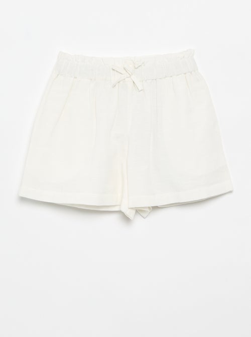 Short a tinta unita con fiocco decorativo - Kiabi Short a tinta unita con fiocco decorativo - Kiabi