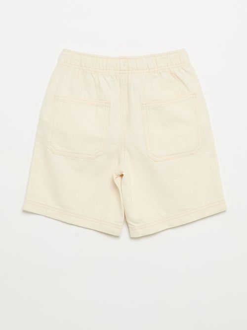 Short a tinta unita con vita elasticizzata - Kiabi