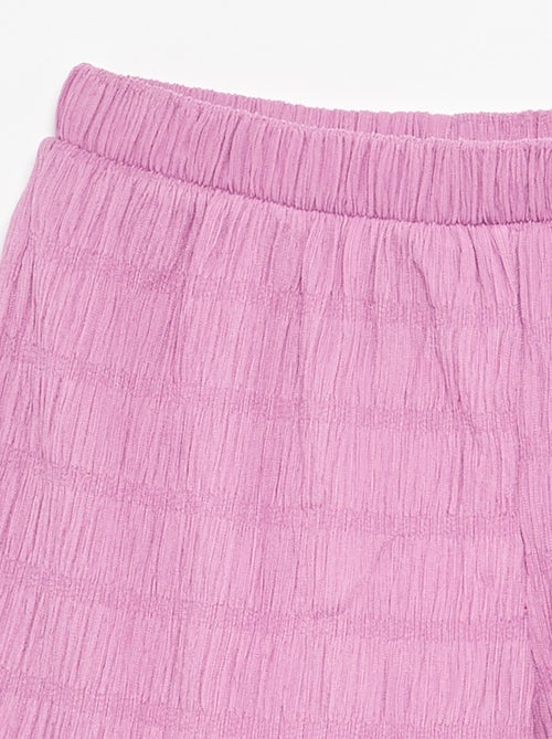 Short a tinta unita in maglia goffrata - Kiabi