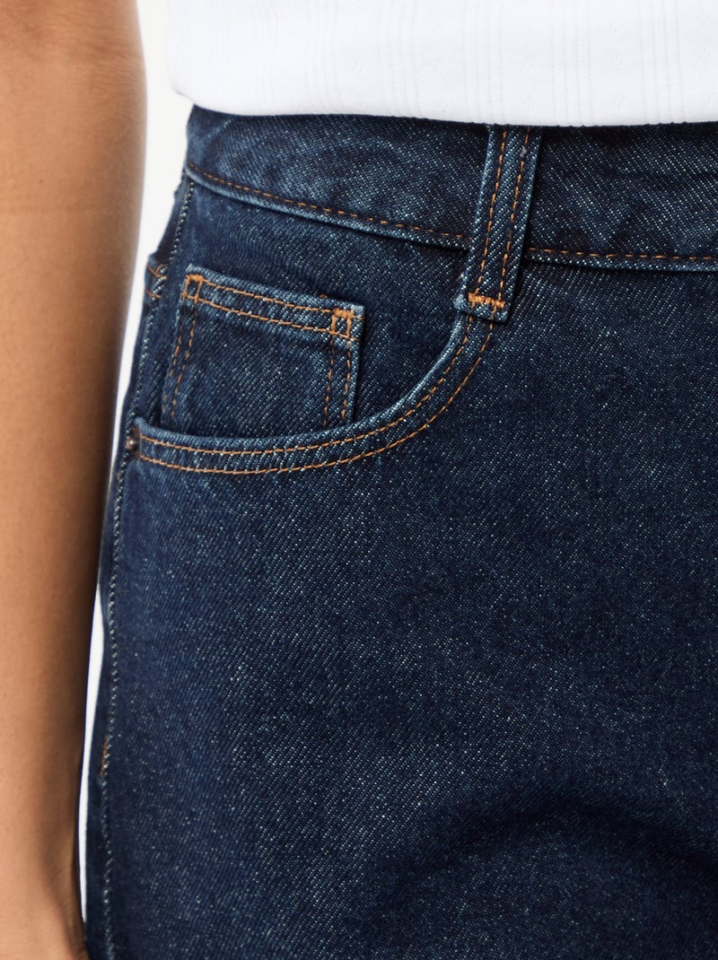 Short a vita alta in denim Blu - Kiabi
