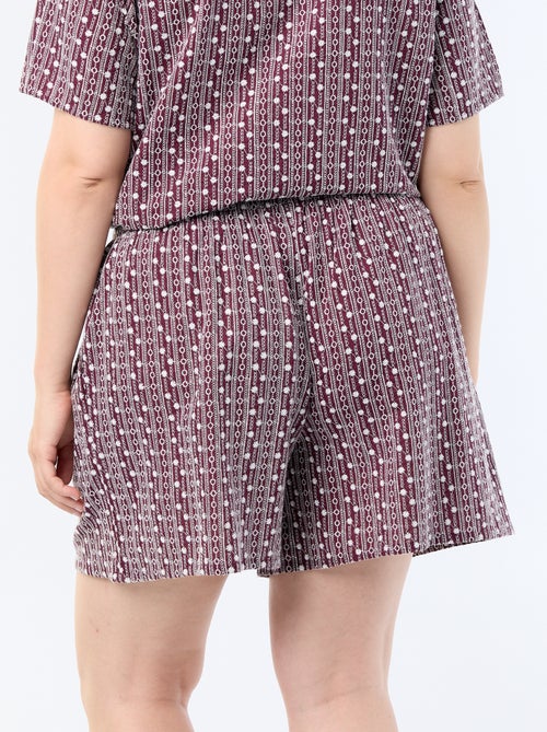 Short ampio con stampe ricamate - Kiabi