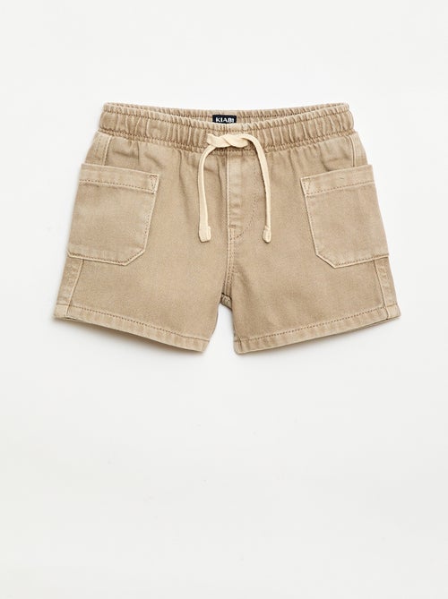 Short aus Twill mit aufgesetzten Taschen - Kiabi