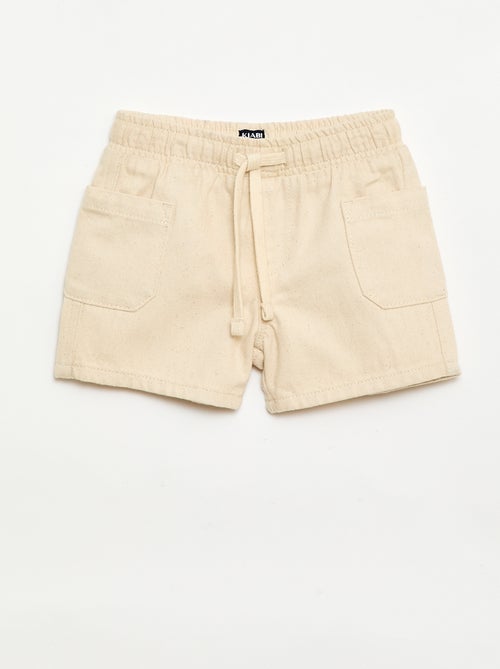 Short aus Twill mit aufgesetzten Taschen - Kiabi
