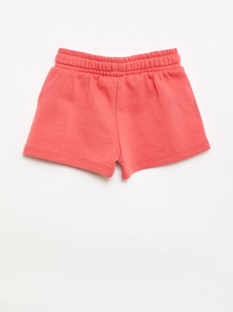 Short aus ungebürstetem Molton Orange - Kiabi