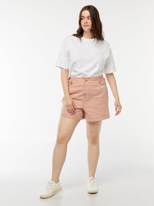 Short avec boutons dorés - Kiabi