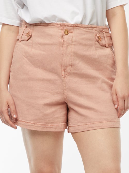 Short avec boutons dorés - Kiabi