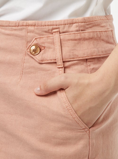 Short avec boutons dorés - Kiabi