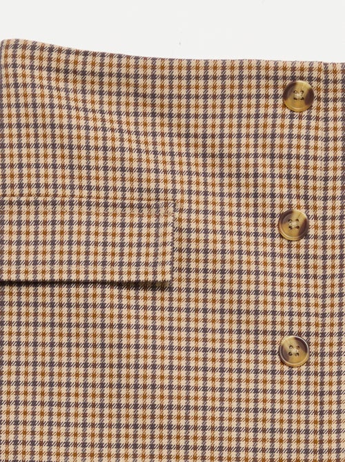 Short Checked Skirt - Kiabi