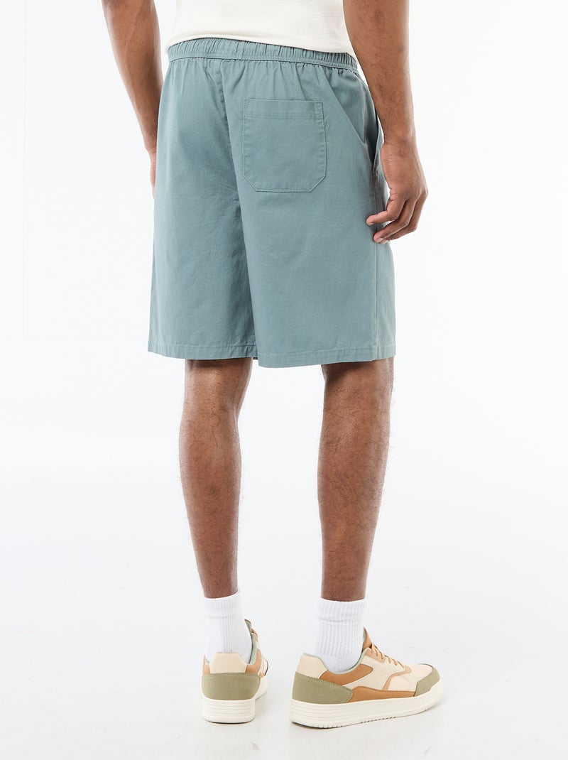 Short chino tinta unita Blu - Kiabi