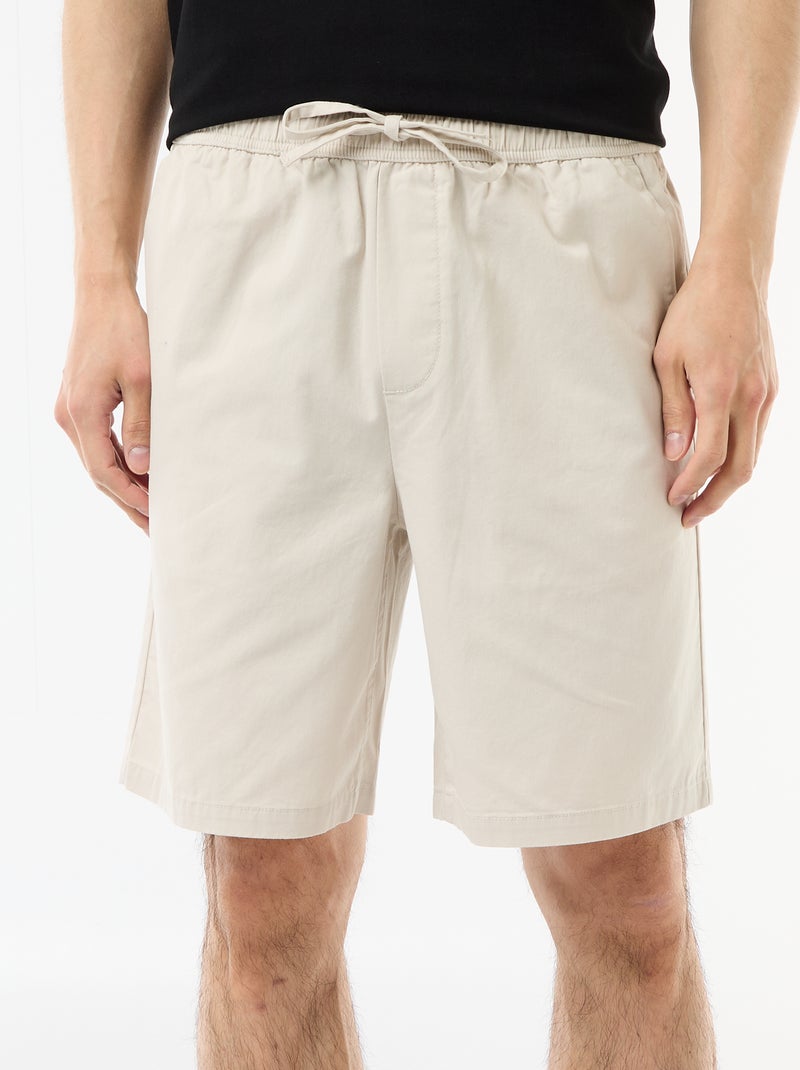 Short chino tinta unita Grigio - Kiabi