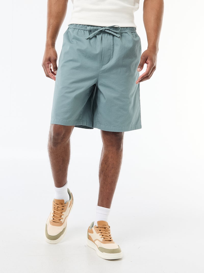 Short chino uni Bleu - Kiabi