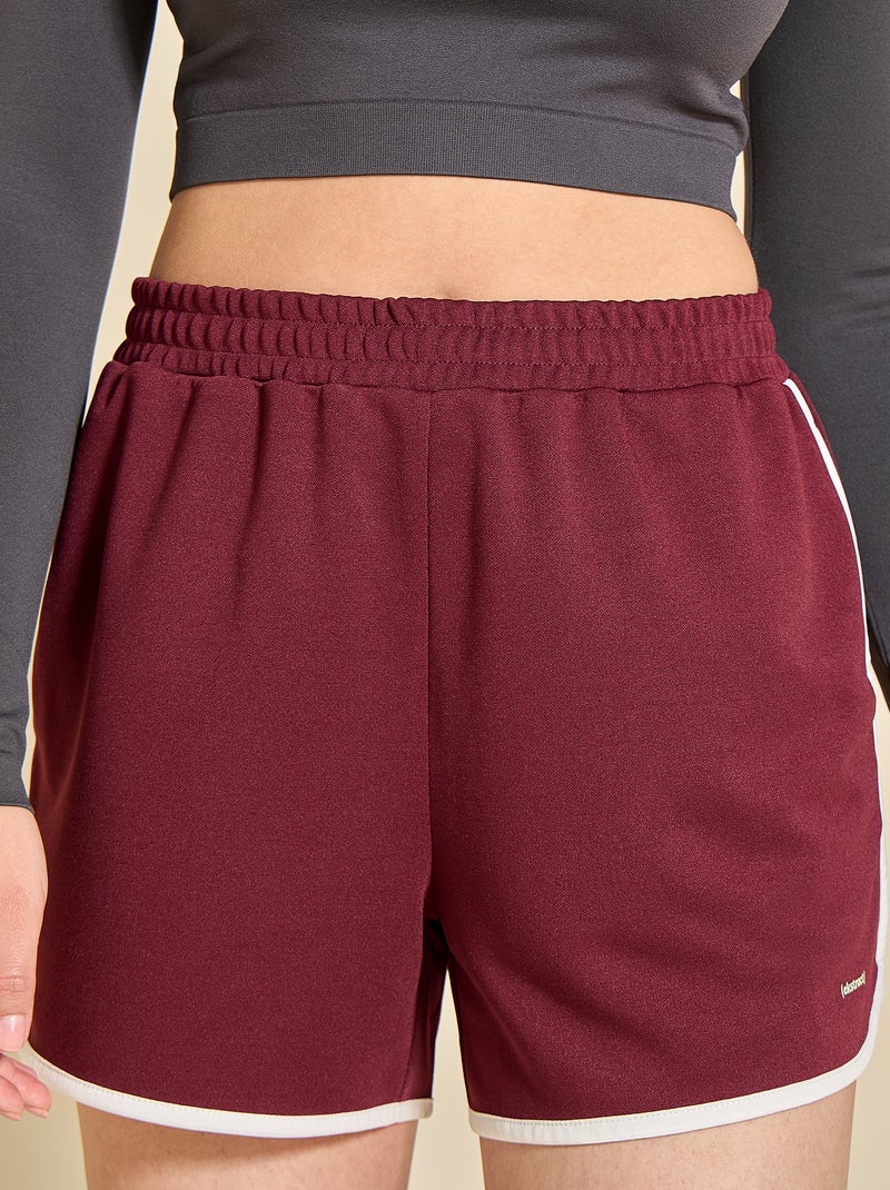 Short con bordi a contrasto - (ekstract) Bordeaux - Kiabi