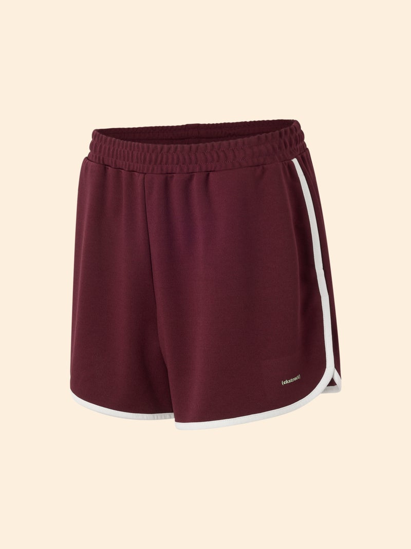 Short con bordi a contrasto - (ekstract) Bordeaux - Kiabi