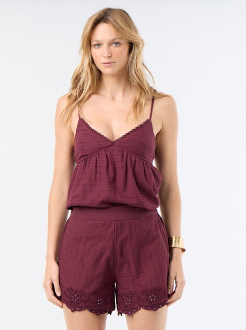 Short con ricami e paillettes a specchio - Kiabi