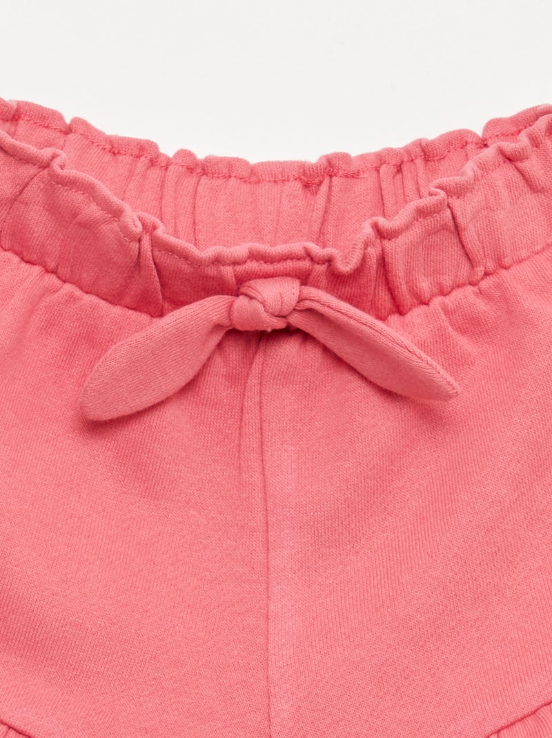 Short con volant e fiocco in vita Fucsia - Kiabi