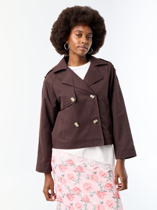 Short cotton trench coat - Kiabi