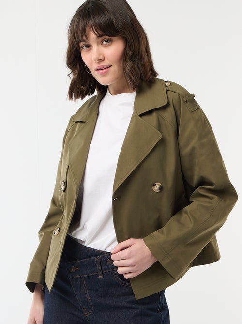 Short cotton trench coat - Kiabi