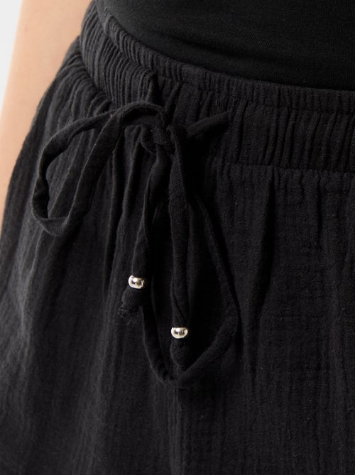 Short court en gaze de coton - Kiabi