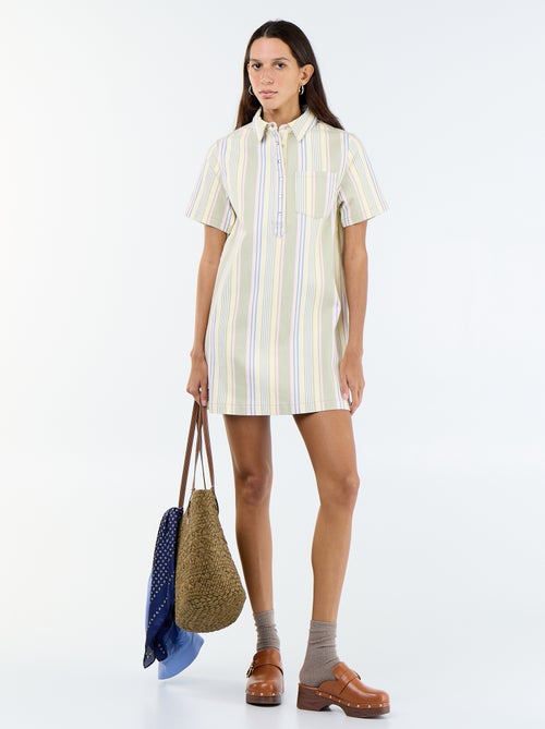 Short-cut Twill Dress - Kiabi