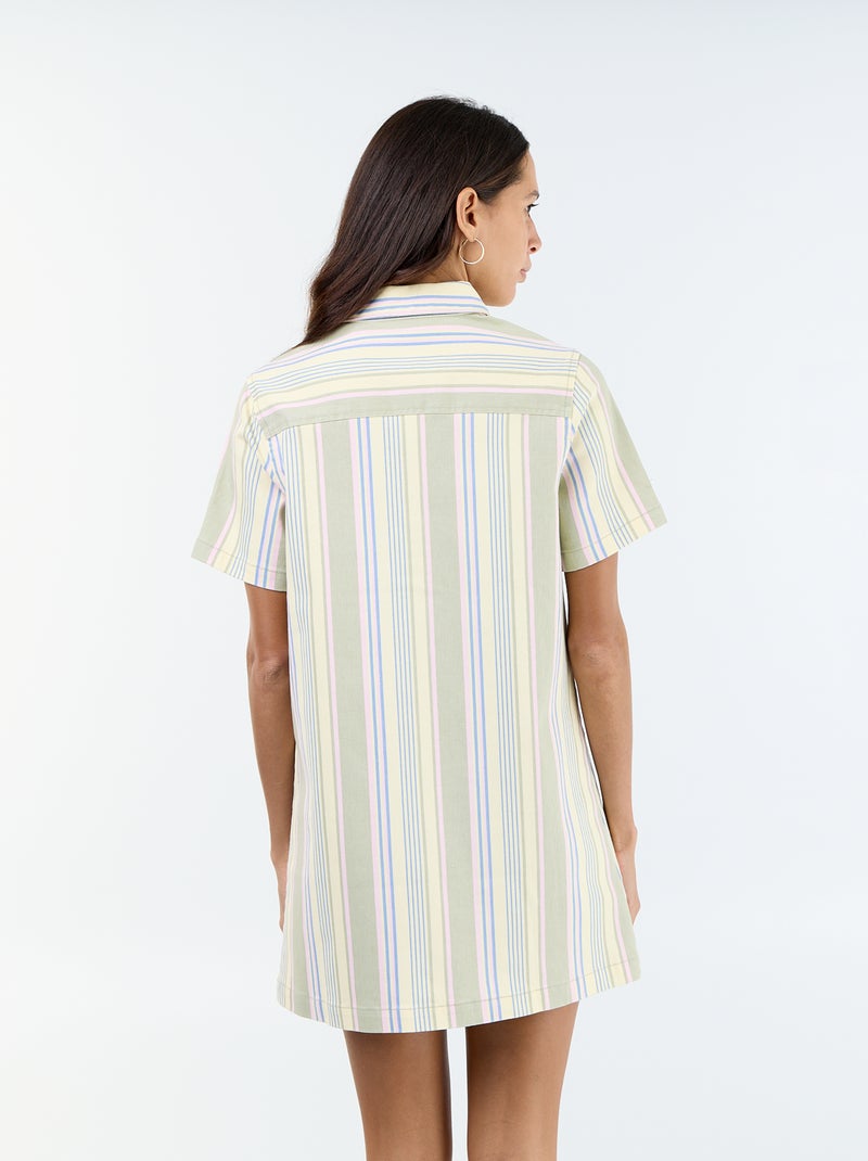 Short-cut Twill Dress White - Kiabi
