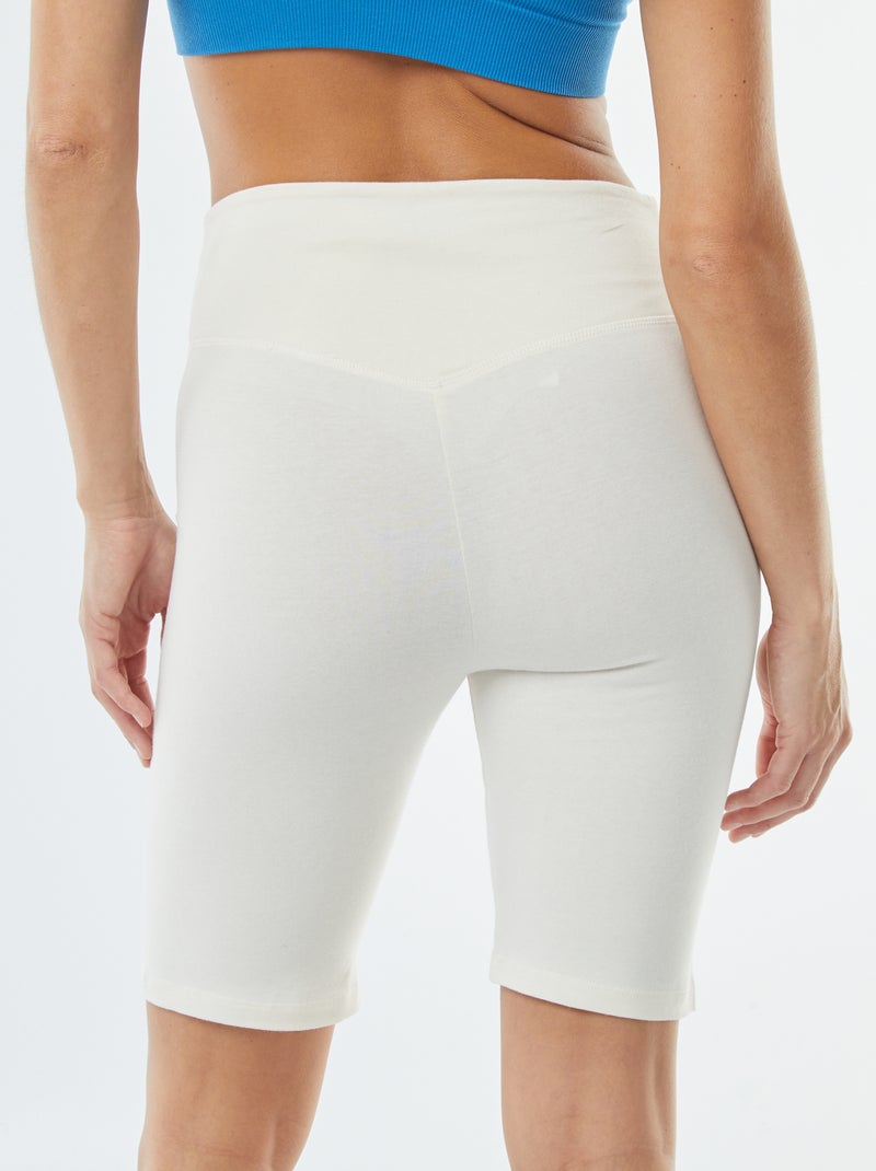 Short cycliste Blanc cassé - Kiabi