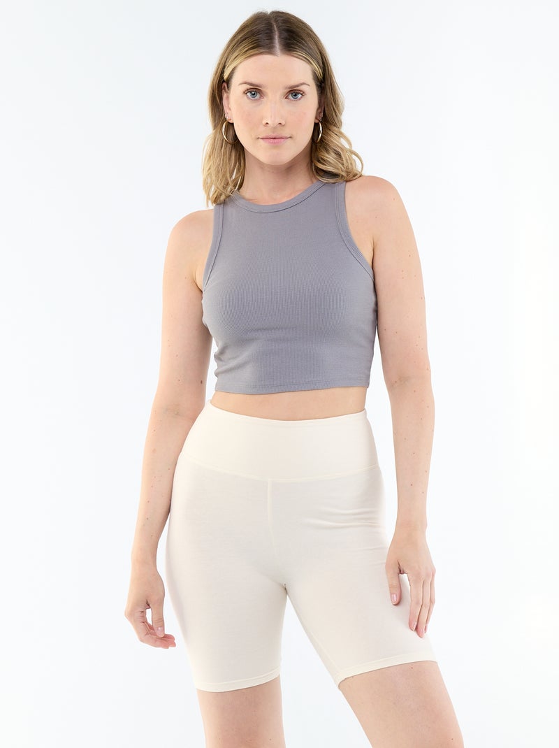 Short cycliste Blanc - Kiabi
