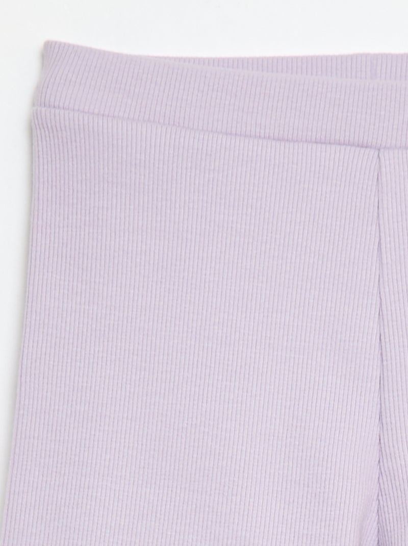 Short cycliste côtelé Rose - Kiabi