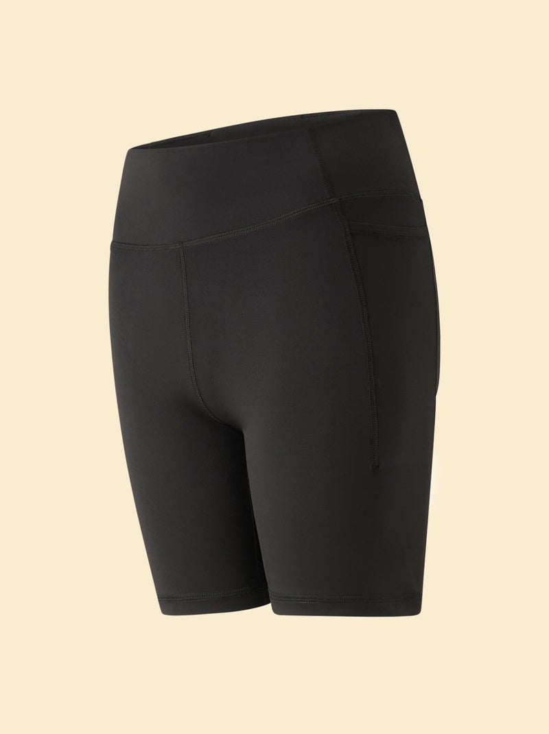 Short cycliste de sport Noir - Kiabi
