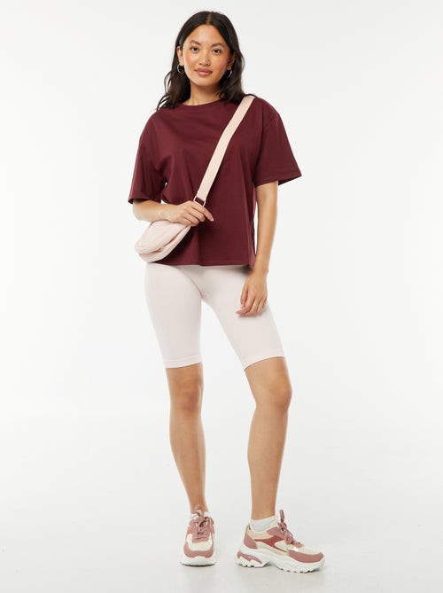 Short cycliste en maille côtelée - Kiabi