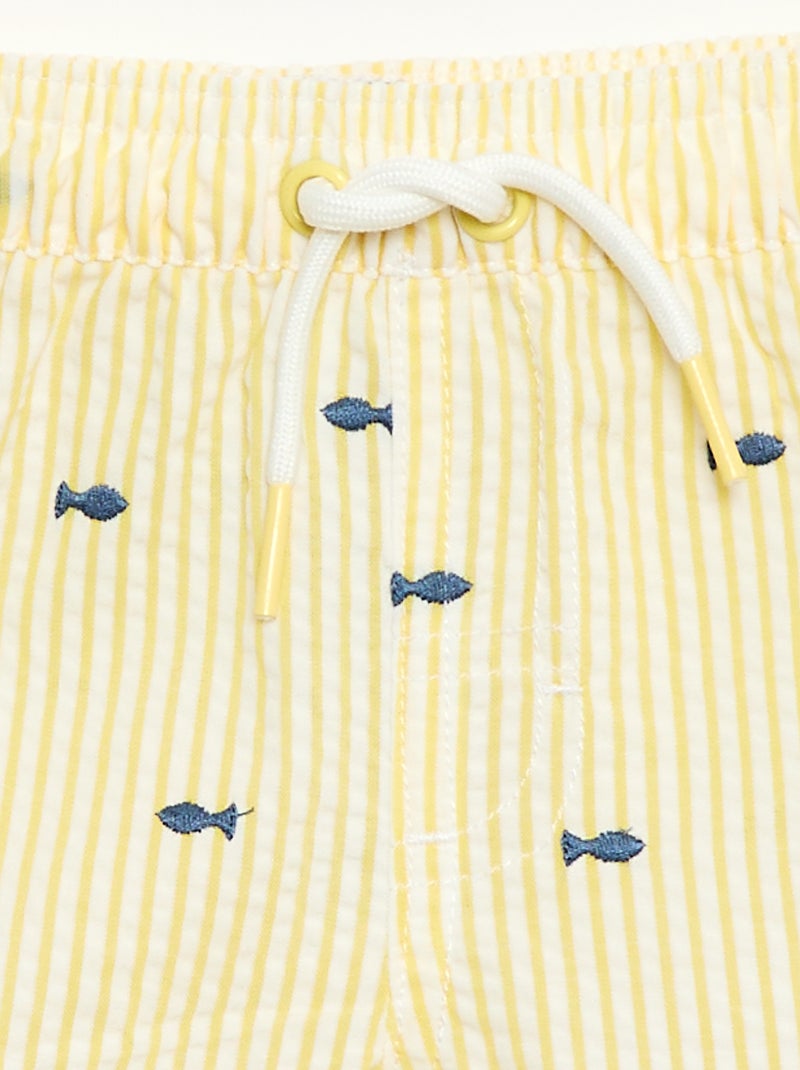 Short da bagno fantasia Giallo - Kiabi