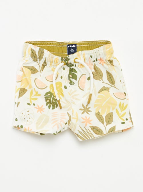 Short de bain à motif - Kiabi