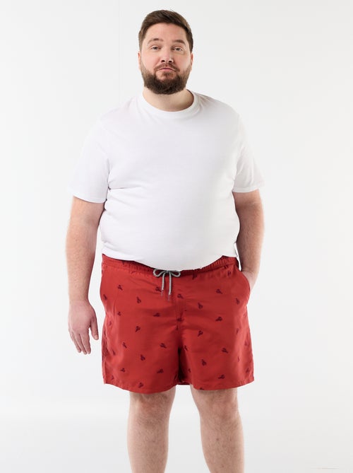 Short de bain à motif - Kiabi