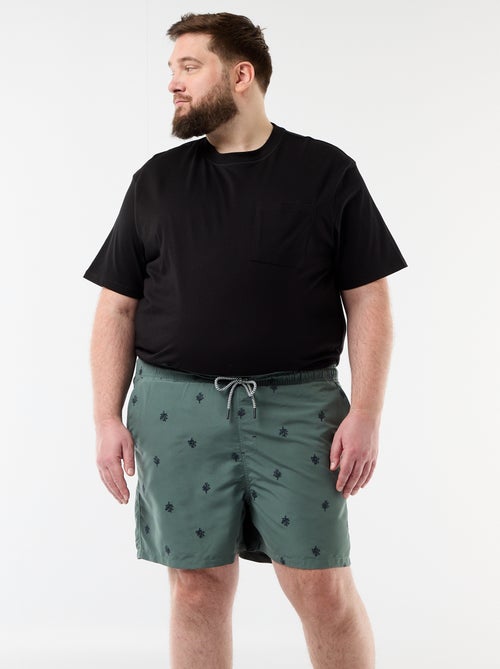 Short de bain à motif - Kiabi